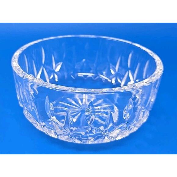 Vtg Waterford Lismore Crystal Bowl 5" diameter Signed Ireland U30